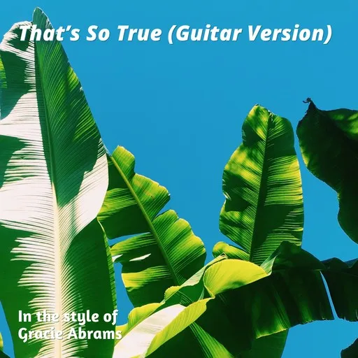Karaoke That’s So True (Guitar Version) by Gracie Abrams — sing along with lyrics on Singa