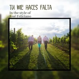 Cover art for Tu Me Haces Falta - José Feliciano karaoke version