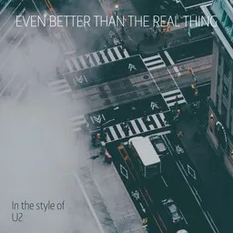 Cover art for Even Better Than the Real Thing - U2 karaoke version