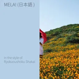 Karaokekappaleen Mela! (JP text) - Ryokuoushoku Shakai (緑黄色社会) kansikuva