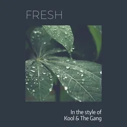 Cover art for Fresh - Kool & The Gang karaoke version