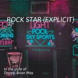 Titelbild für Rock Star (explicit) - Brian May,Dappy Karaoke-Version