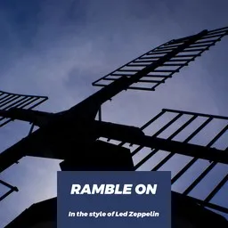 Cover art for Ramble On - Led Zeppelin karaoke version