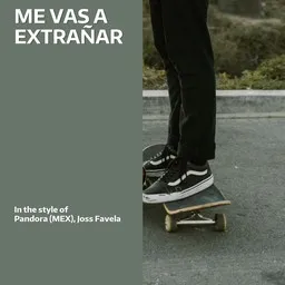 Cover art for Me Vas A Extrañar - Joss Favela,Pandora (MEX) karaoke version