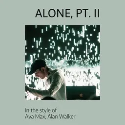 Cover art for Alone, Pt. II - Alan Walker,Ava Max karaoke version