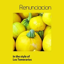Cover art for Renunciacion - Los Temerarios karaoke version