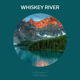 Cover art for Whiskey River - Willie Nelson karaoke version