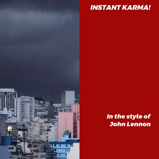 Karaoke Instant Karma! esittäjältä John Lennon — laula mukana sanoituksilla Singassa