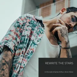 Omslagsbild för Rewrite The Stars - Anne-Marie,James Arthur karaokeversion