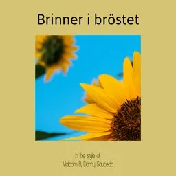 Cover art for Brinner i bröstet - Danny Saucedo,Malcolm B karaoke version