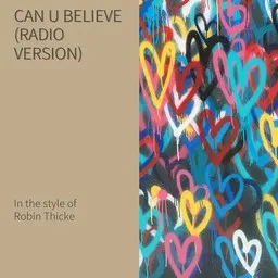 Karaokekappaleen Can U Believe (Radio Version) - Robin Thicke kansikuva
