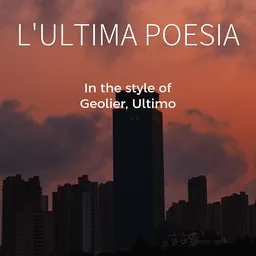 Cover art for L'ULTIMA POESIA - Geolier,Ultimo karaoke version