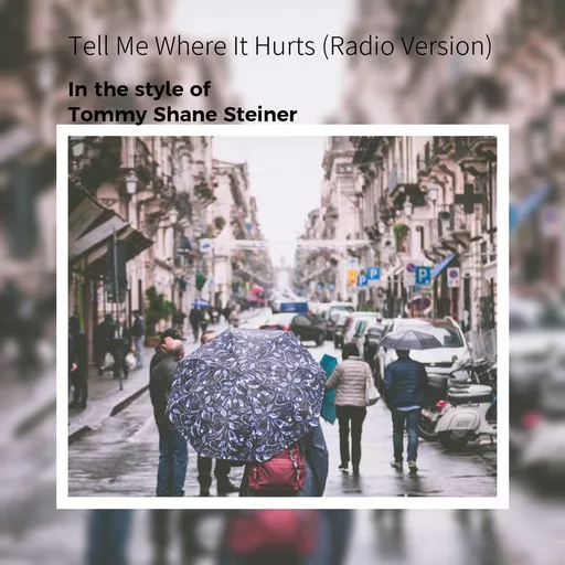 Karaoke Tell Me Where It Hurts (Radio Version) von Tommy Shane Steiner — mit Songtext mitsingen auf Singa