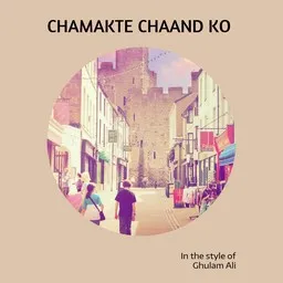 Titelbild für Chamakte Chaand Ko - Ghulam Ali Karaoke-Version