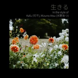 Omslagsbild för 生きる - Kafu (可不),Mizuno Atsu (水野あつ) karaokeversion