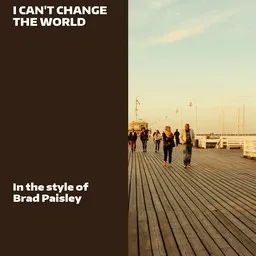 Cover art for I Can't Change the World - Brad Paisley karaoke version