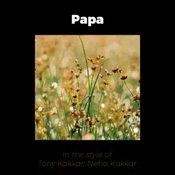 Cover art for Papa - Neha Kakkar,Tony Kakkar karaoke version