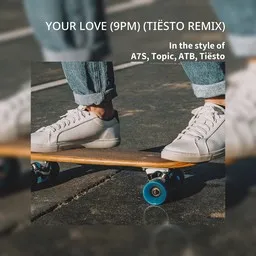 Omslagsbild för Your Love (9PM) (Tiësto Remix) - A7S,ATB,Tiësto,Topic karaokeversion