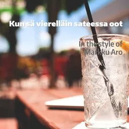 Cover art for Kun sä vierelläin sateessa oot - Markku Aro karaoke version
