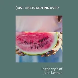 Cover art for (Just Like) Starting Over - John Lennon karaoke version
