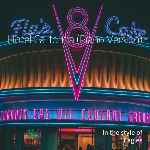 Karaoke Hotel California (Piano Version) by Eagles — sing along with lyrics on Singa