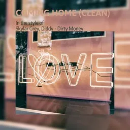 Cover art for Coming Home (clean) - Diddy - Dirty Money,Skylar Grey karaoke version