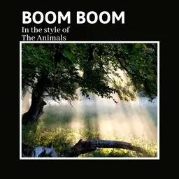 Karaokekappaleen Boom Boom - The Animals kansikuva