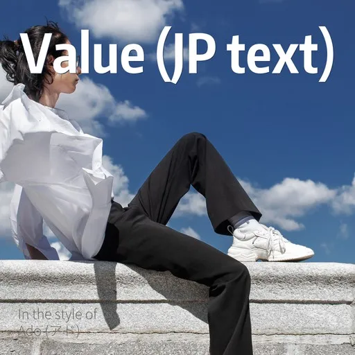 Value (JP text) - Karaoke
