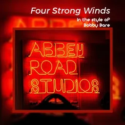 Omslagsbild för Four Strong Winds - Bobby Bare karaokeversion