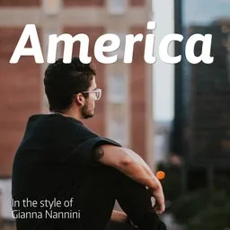 Cover art for America - Gianna Nannini karaoke version