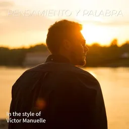 Cover art for Pensamiento Y Palabra - Víctor Manuelle karaoke version