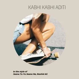 Titelbild für Kabhi Kabhi Aditi - Jaane Tu Ya Jaane Na,Rashid Ali Karaoke-Version