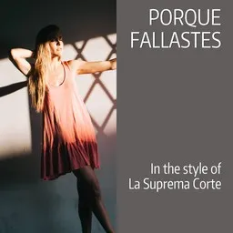 Karaokekappaleen Porque Fallastes - La Suprema Corte kansikuva