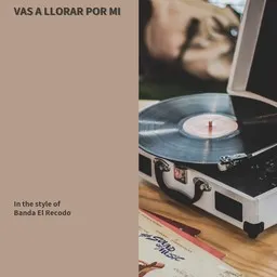 Cover art for Vas A Llorar Por Mi - Banda El Recodo karaoke version