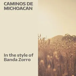 Cover art for Caminos De Michoacan - Banda Zorro karaoke version