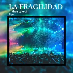 Cover art for La Fragilidad - Fey karaoke version