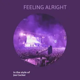Cover art for Feeling Alright - Joe Cocker karaoke version