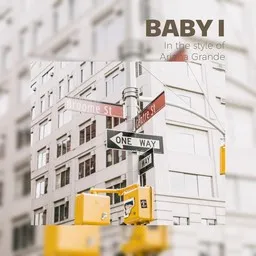 Cover art for Baby I - Ariana Grande karaoke version