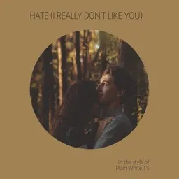 Cover art for Hate (i Really Don't Like You) - Plain White T's karaoke version