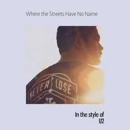 Cover art for Where the Streets Have No Name - U2 karaoke version