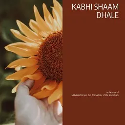 Cover art for Kabhi Shaam Dhale - Mahalakshmi Iyer,Sur: The Melody of Life Soundtrack karaoke version