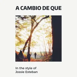 Cover art for A Cambio De Que - Jossie Esteban karaoke version