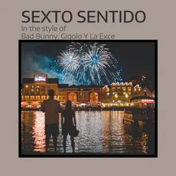 Cover art for Sexto Sentido - Bad Bunny,Gigolo Y La Exce karaoke version
