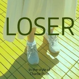 Cover art for Loser - Charlie Puth karaoke version