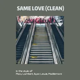 Omslagsbild för Same Love (clean) - Macklemore,Mary Lambert,Ryan Lewis karaokeversion