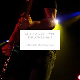 Cover art for Whatever Gets You thru the Night - John Lennon karaoke version