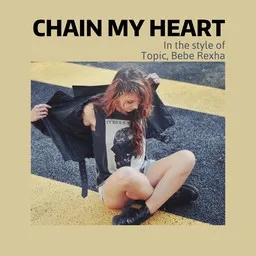 Omslagsbild för Chain My Heart - Bebe Rexha,Topic karaokeversion