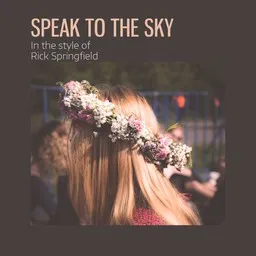 Cover art for Speak To The Sky - Rick Springfield karaoke version