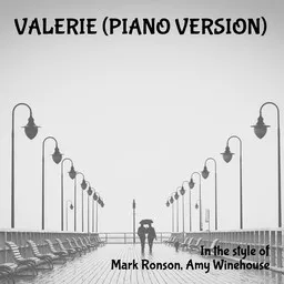 Cover art for Valerie (Piano Version) - Amy Winehouse,Mark Ronson karaoke version