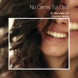Cover art for No Cierres Tus Ojos - Camilo Sesto karaoke version